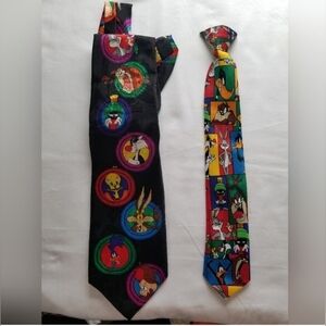 1998 Looney Tunes Tie On Tie Plus Clip On Tie